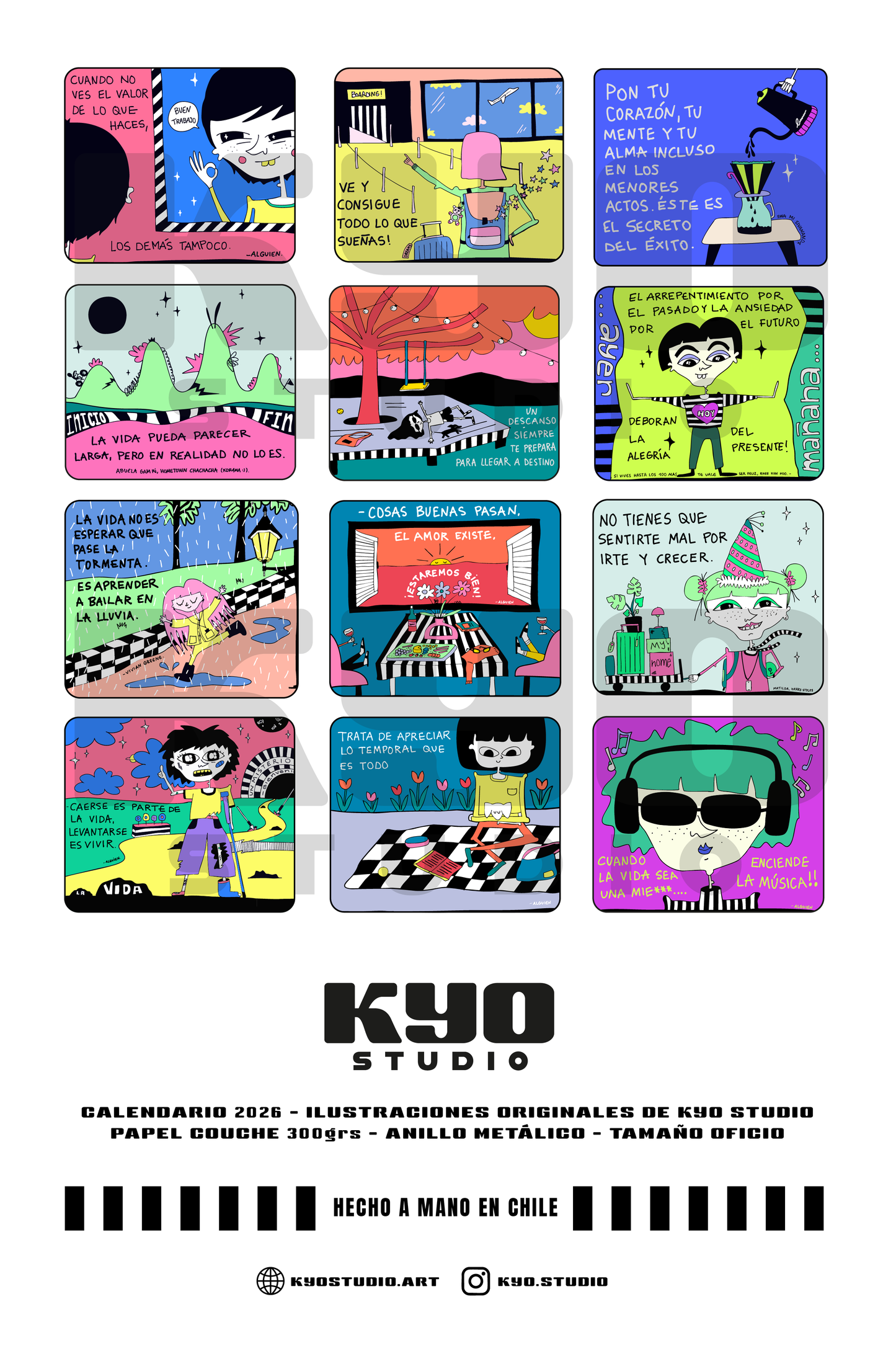 CALENDARIO DE PARED "FRASES"