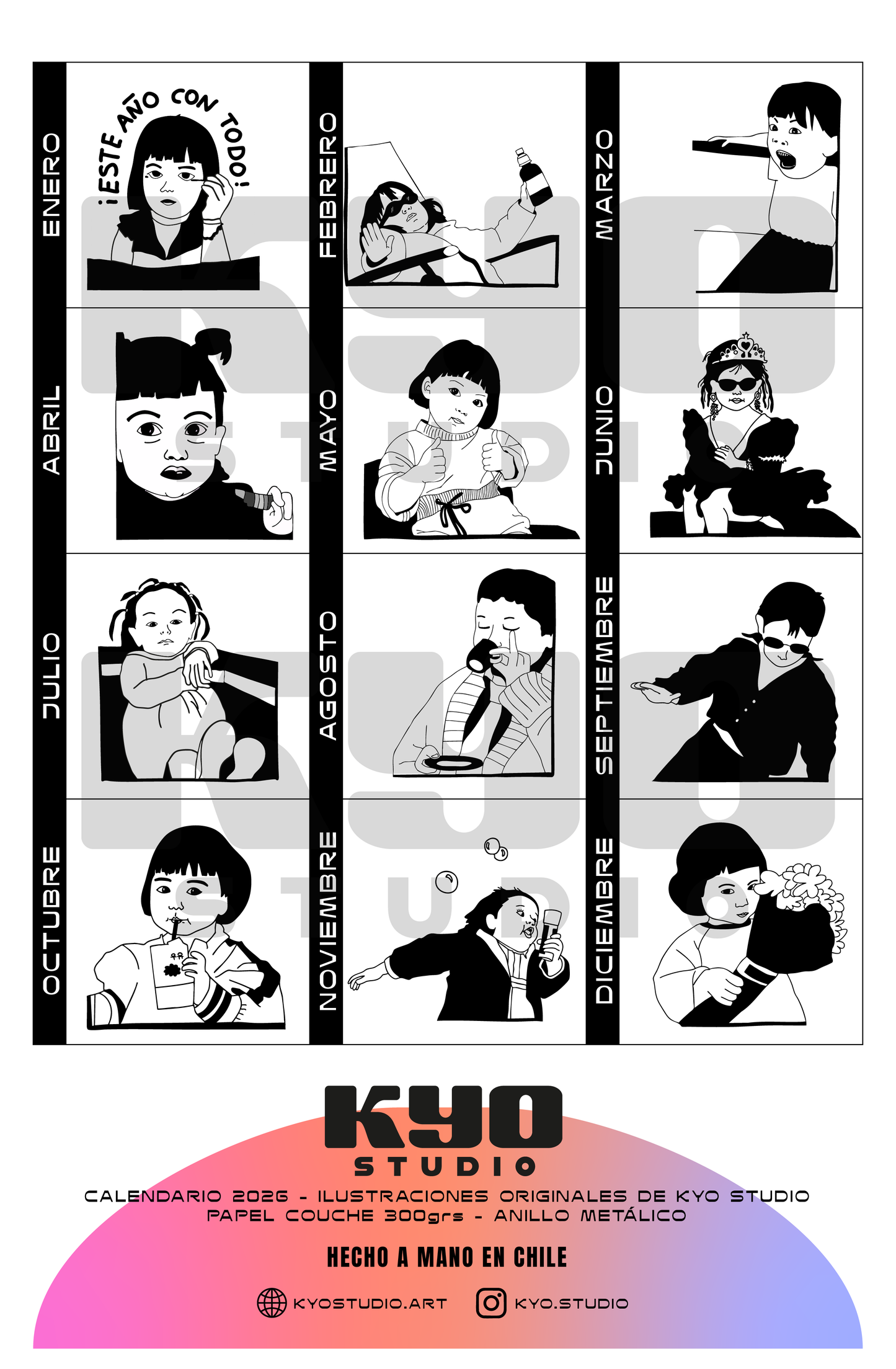 CALENDARIO PARED "MEMES" CON PLANNER