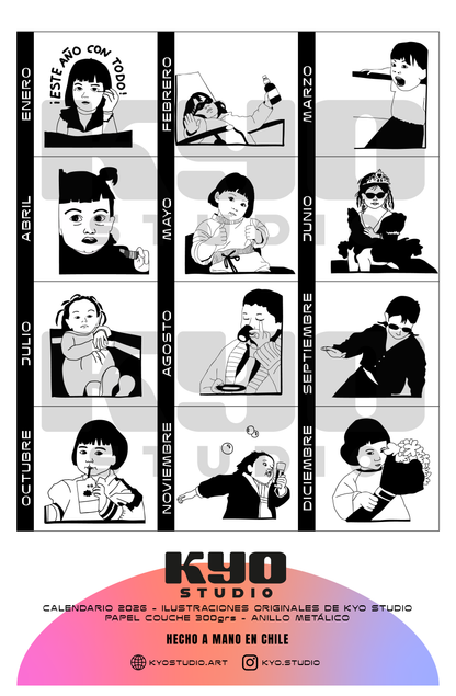 CALENDARIO PARED "MEMES" CON PLANNER