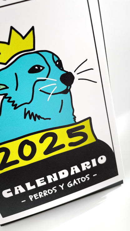 CALENDARIO ESCRITORIO PERROS Y GATOS 2025