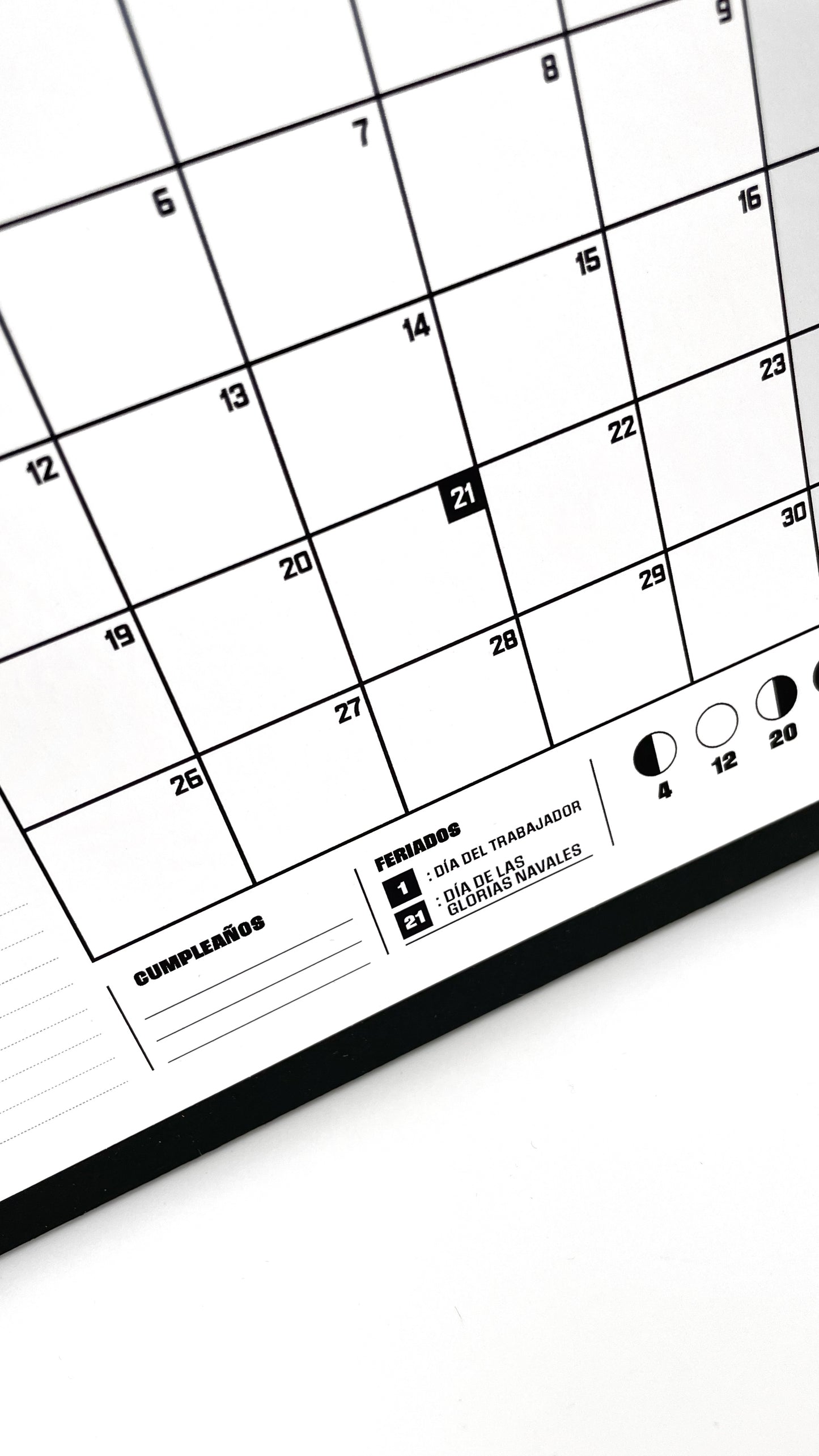 CALENDARIO ESCRITORIO CON PLANNER ALGUNOS LUGARES