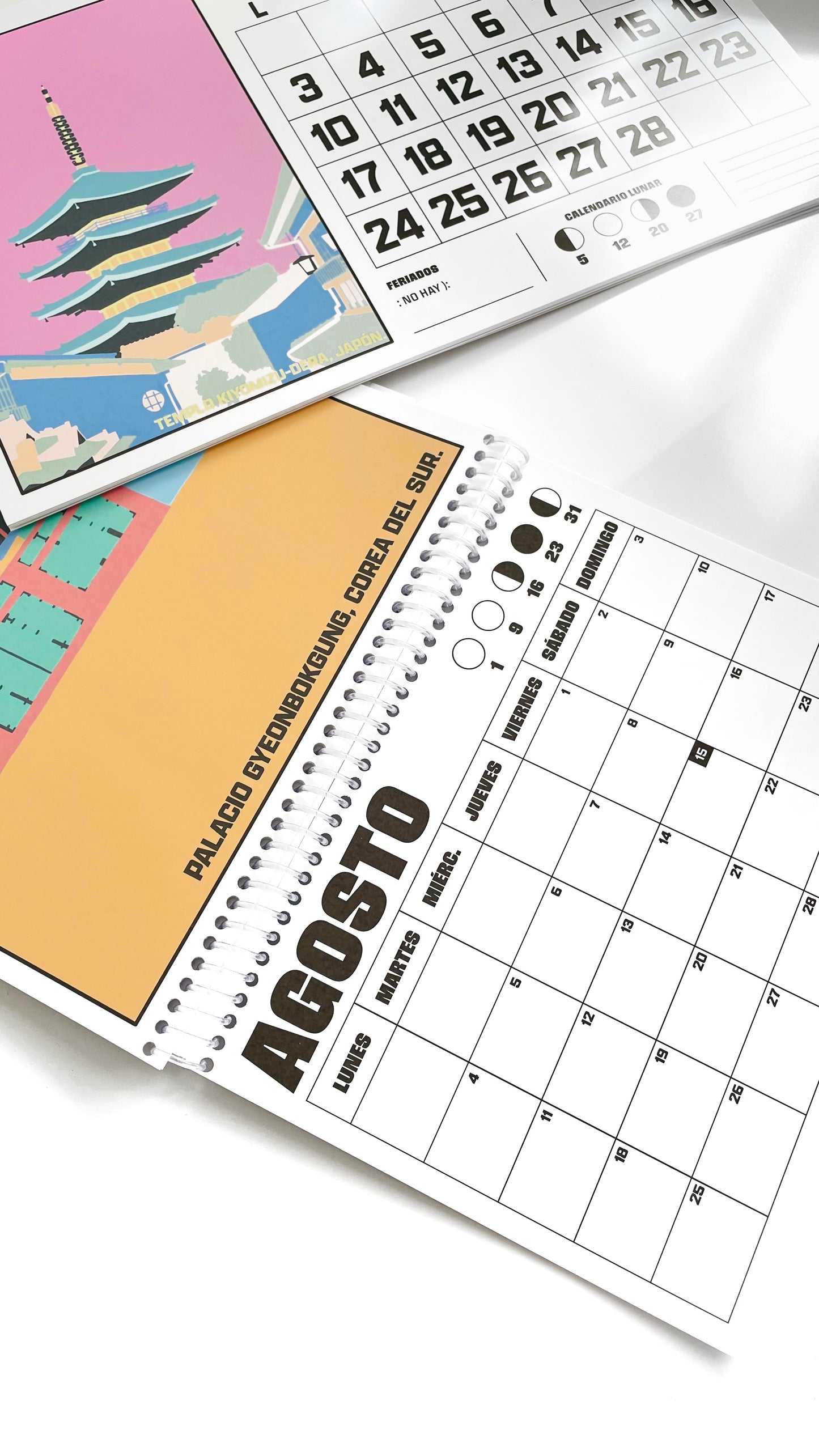 CALENDARIO DE PARED ALGUNOS LUGARES CON PLANNER