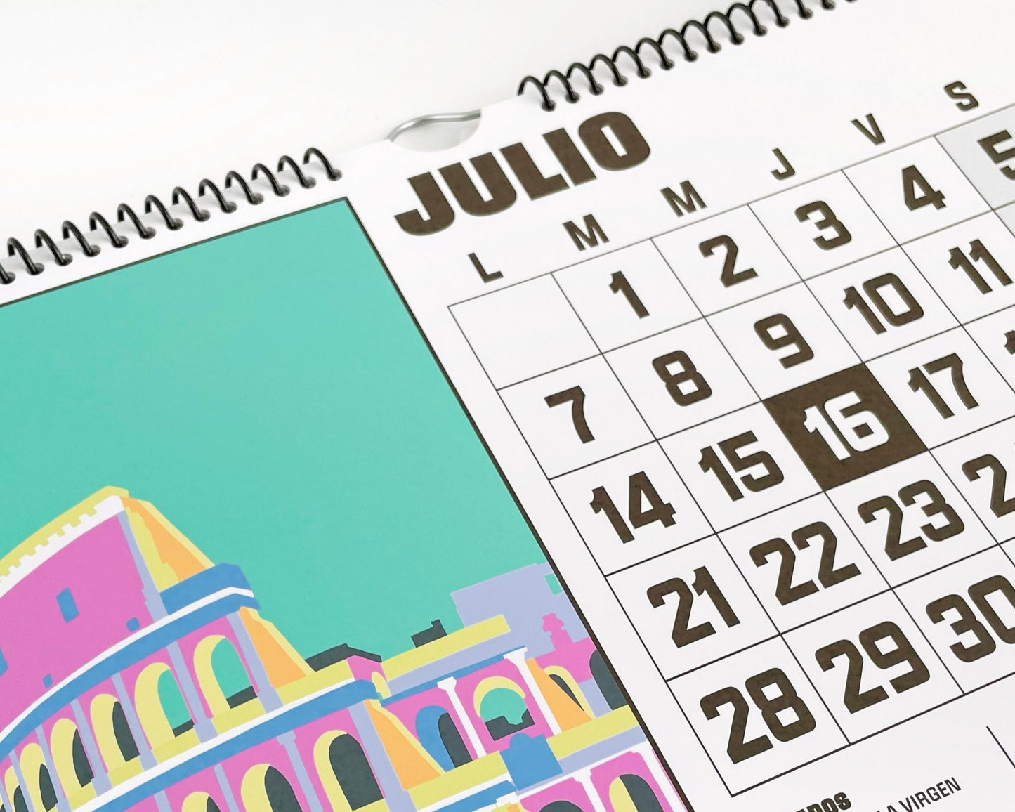 CALENDARIO DE PARED ALGUNOS LUGARES