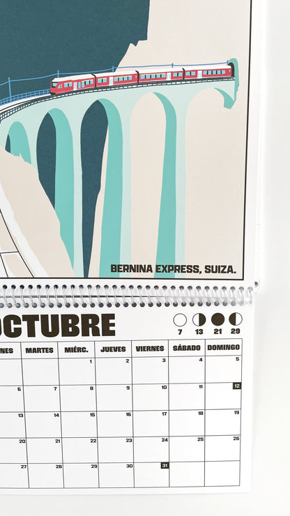 CALENDARIO DE PARED ALGUNOS LUGARES CON PLANNER