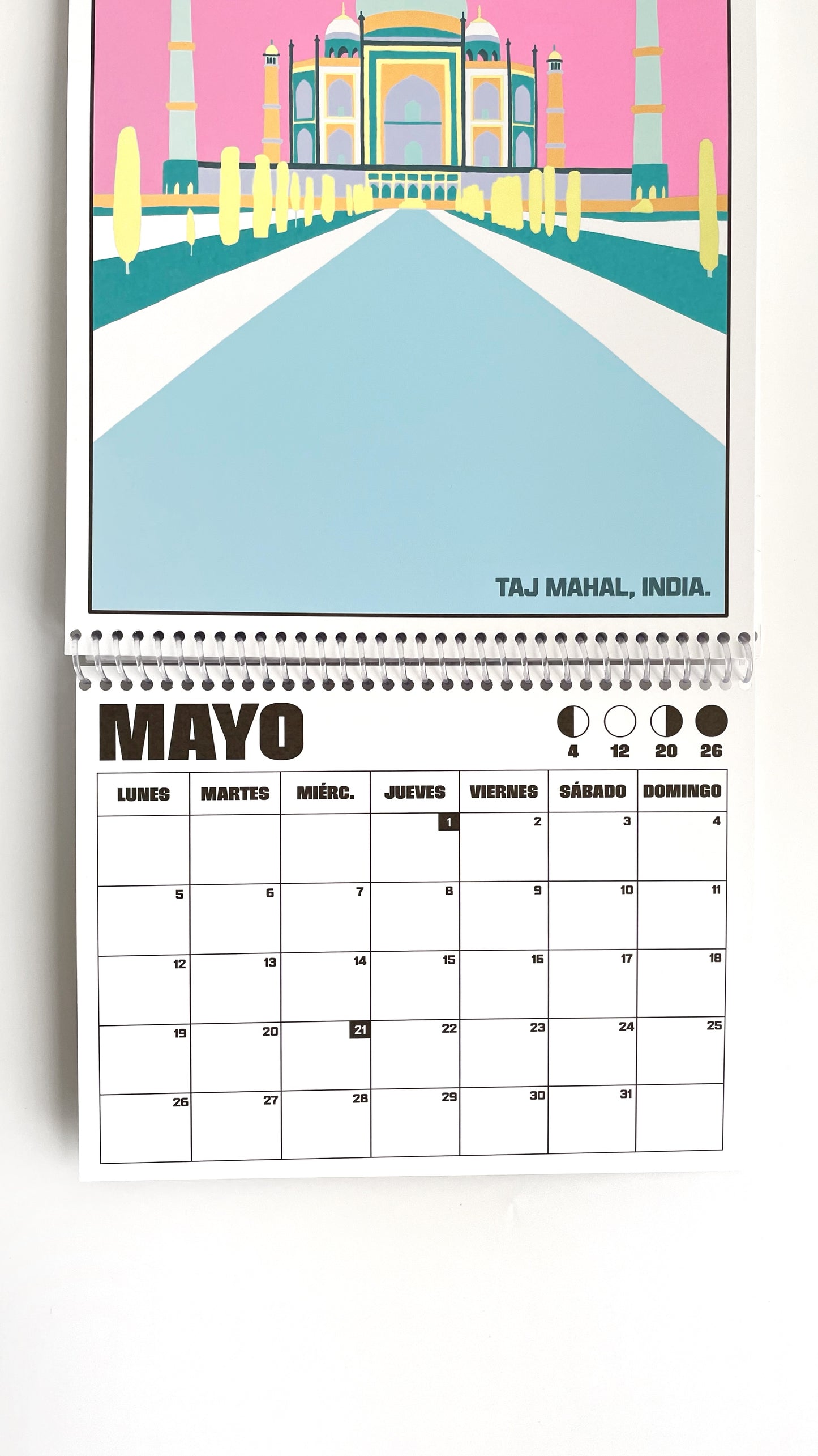 CALENDARIO DE PARED ALGUNOS LUGARES CON PLANNER