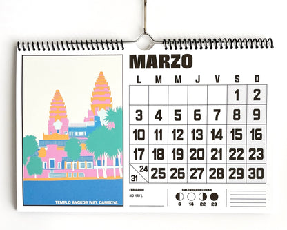 CALENDARIO DE PARED ALGUNOS LUGARES