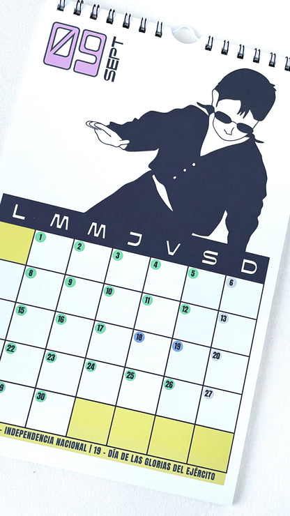 CALENDARIO PARED "MEMES" CON PLANNER