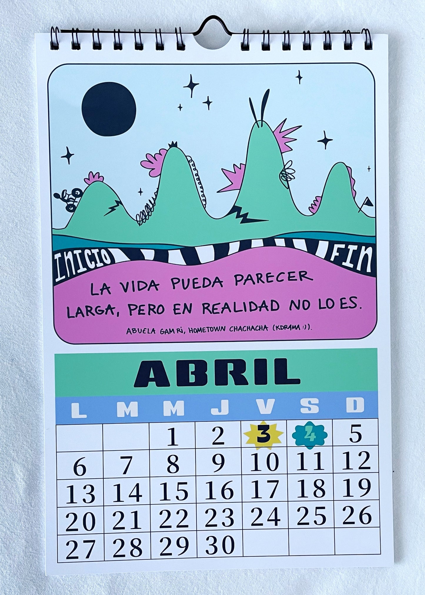 CALENDARIO DE PARED "FRASES"