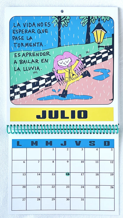 CALENDARIO DE PARED "FRASES" CON PLANNER