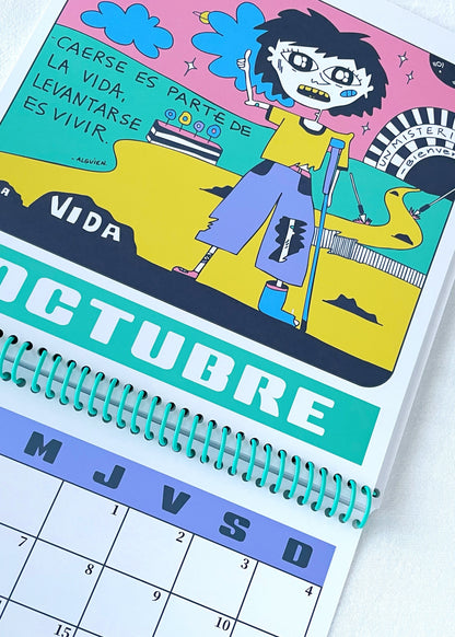CALENDARIO DE PARED "FRASES" CON PLANNER