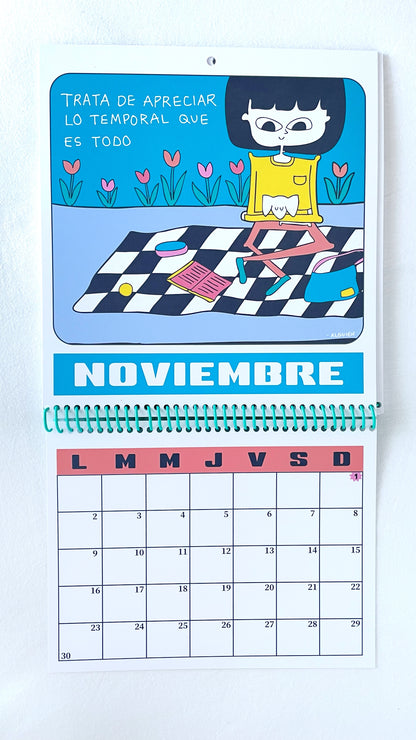 CALENDARIO DE PARED "FRASES" CON PLANNER