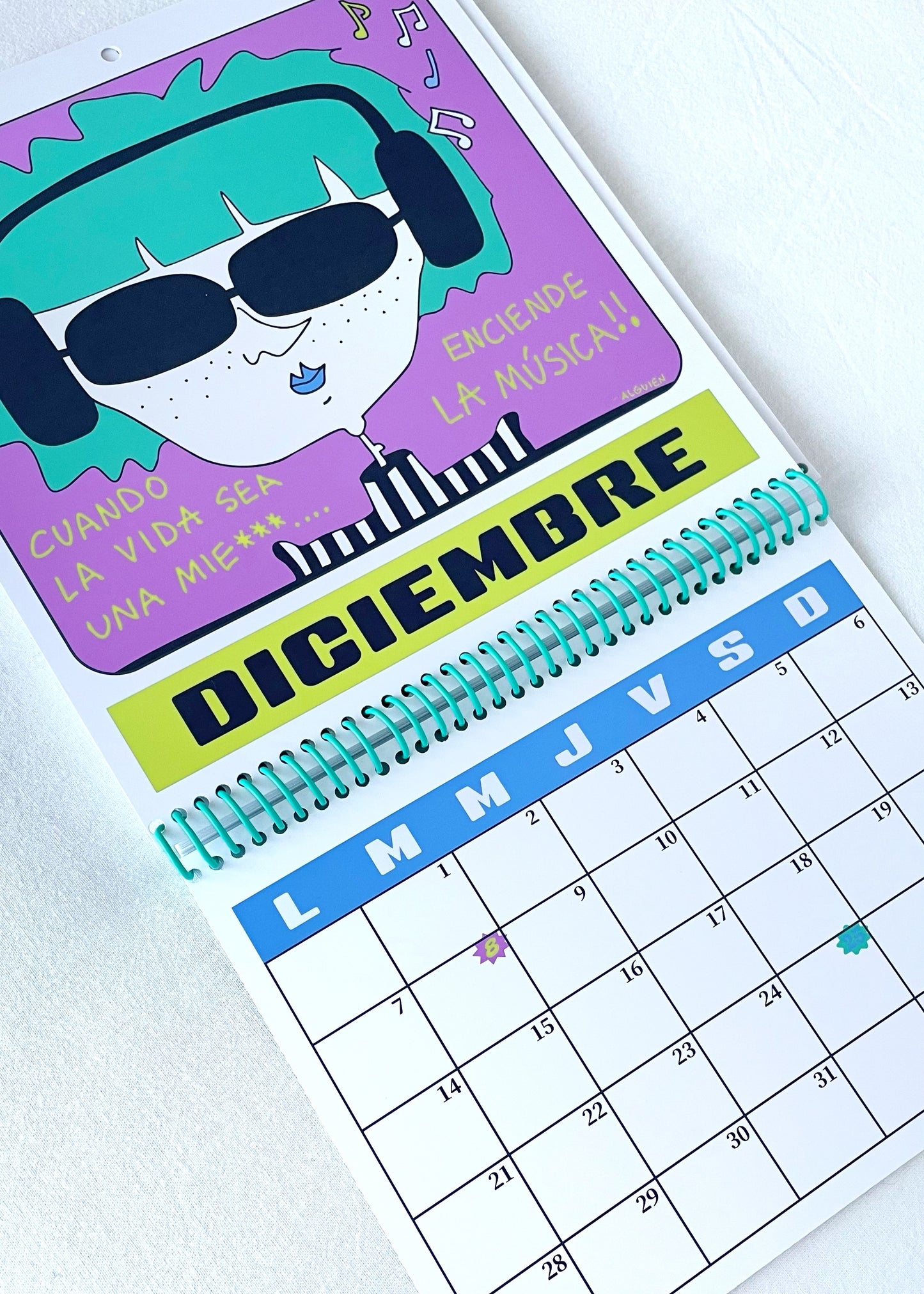 CALENDARIO DE PARED "FRASES" CON PLANNER