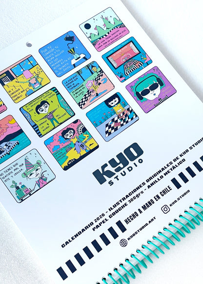 CALENDARIO DE PARED "FRASES" CON PLANNER